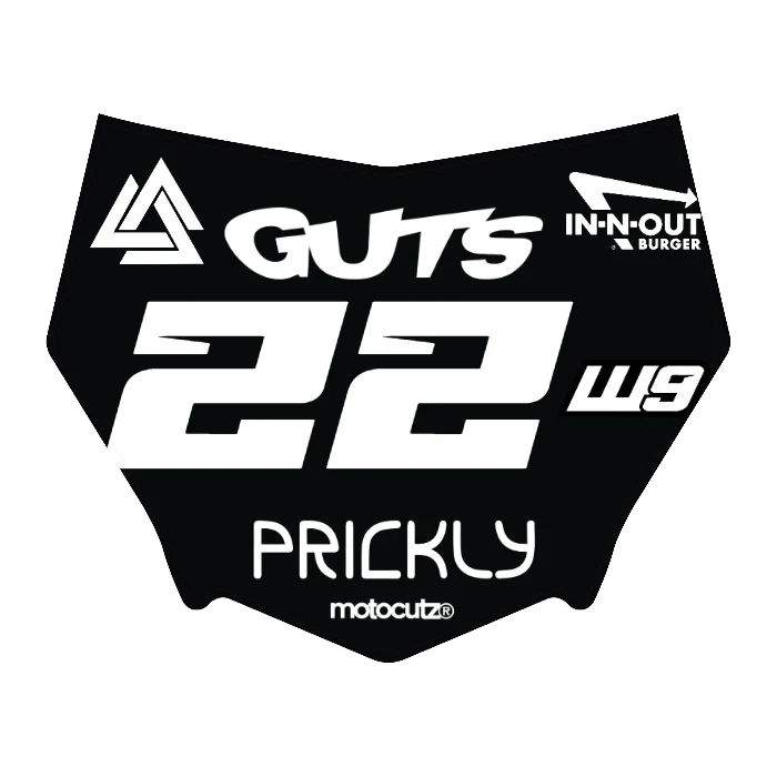 CUSTOM MOTOCUTZ FRONT PLATE DECAL