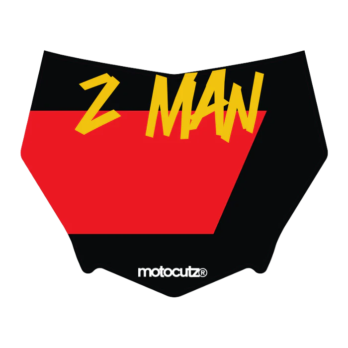 CUSTOM MOTOCUTZ FRONT PLATE DECAL