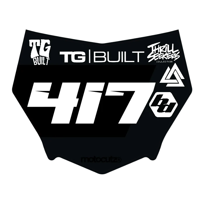 CUSTOM MOTOCUTZ FRONT PLATE DECAL