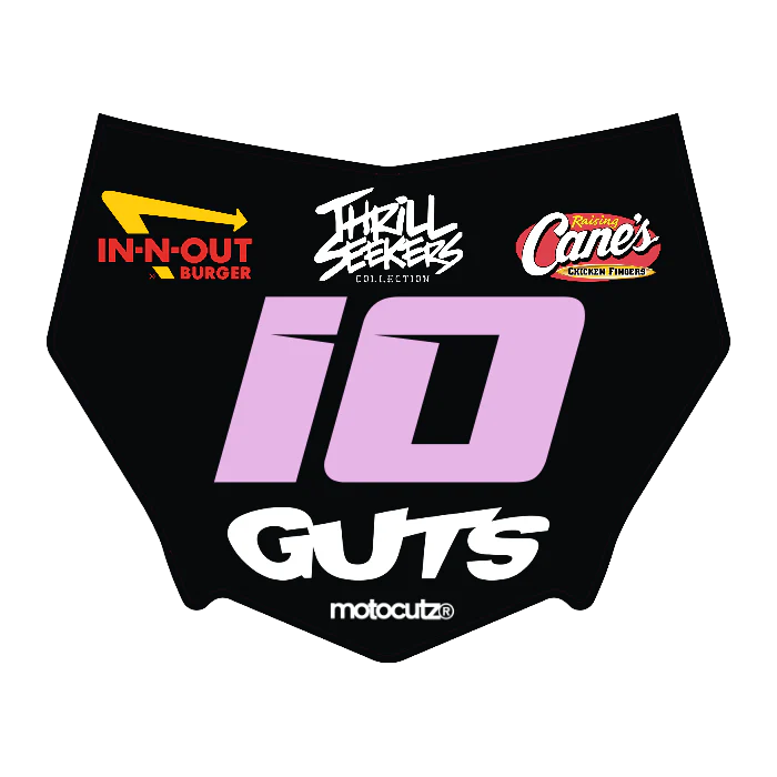 CUSTOM MOTOCUTZ FRONT PLATE DECAL