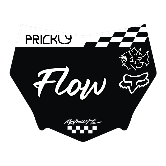 CUSTOM MOTOCUTZ FRONT PLATE DECAL