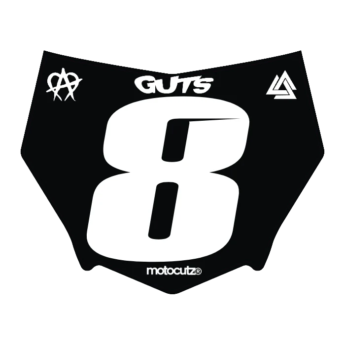 CUSTOM MOTOCUTZ FRONT PLATE DECAL