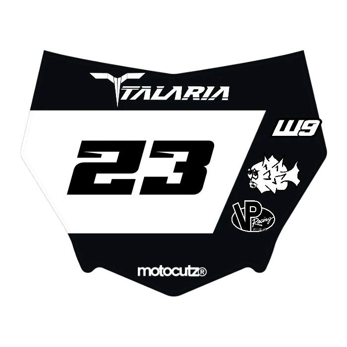 CUSTOM MOTOCUTZ FRONT PLATE DECAL