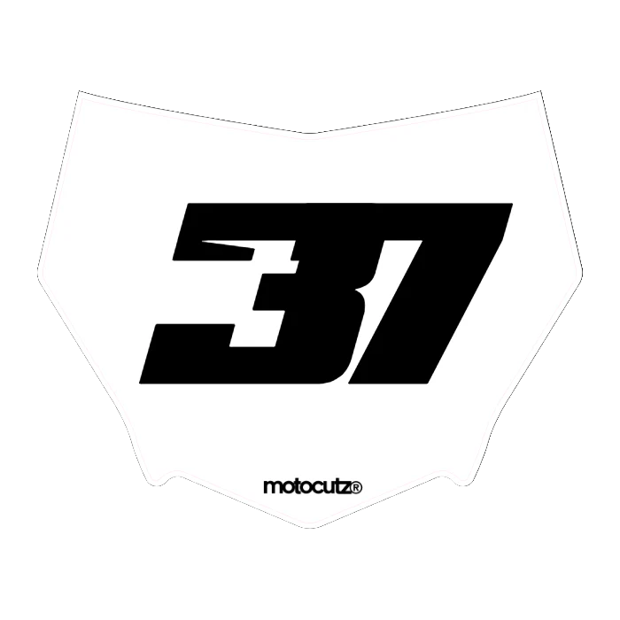 CUSTOM MOTOCUTZ FRONT PLATE DECAL