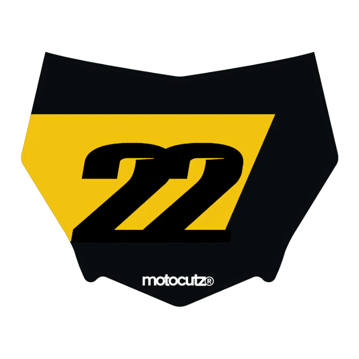 CUSTOM MOTOCUTZ FRONT PLATE DECAL