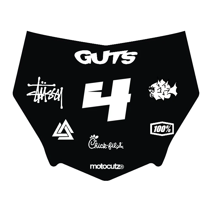 CUSTOM MOTOCUTZ FRONT PLATE DECAL
