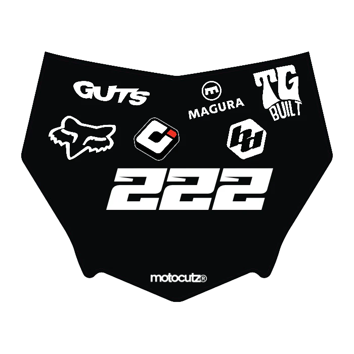 CUSTOM MOTOCUTZ FRONT PLATE DECAL