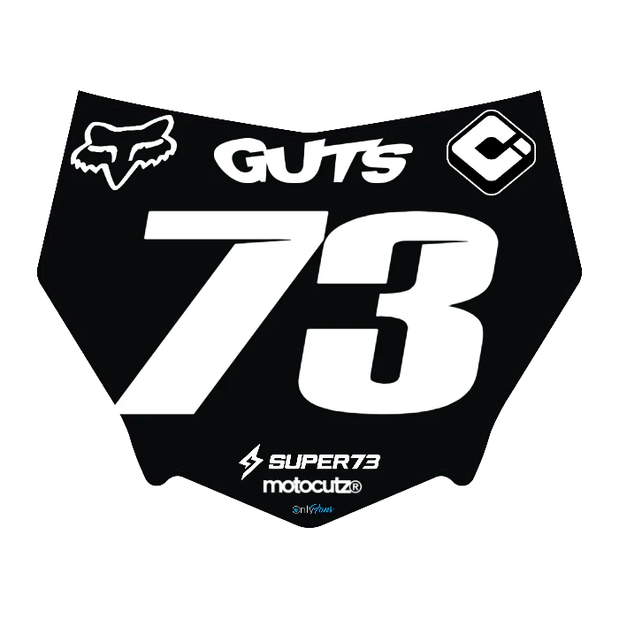 CUSTOM MOTOCUTZ FRONT PLATE DECAL