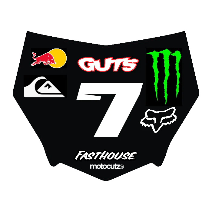 CUSTOM MOTOCUTZ FRONT PLATE DECAL