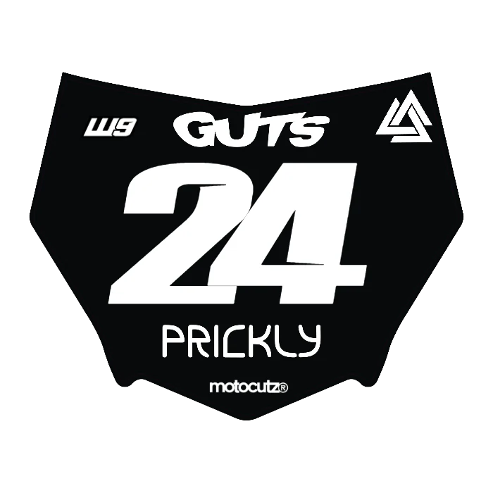 CUSTOM MOTOCUTZ FRONT PLATE DECAL