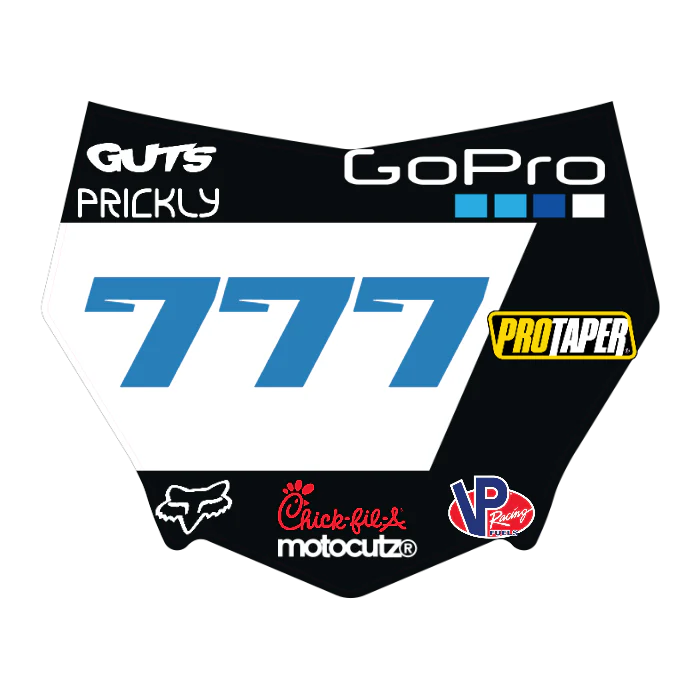 CUSTOM MOTOCUTZ FRONT PLATE DECAL