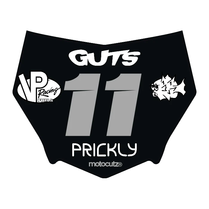 CUSTOM MOTOCUTZ FRONT PLATE DECAL