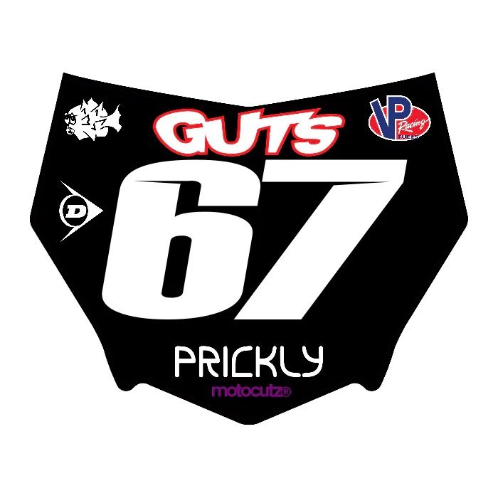 CUSTOM MOTOCUTZ FRONT PLATE DECAL