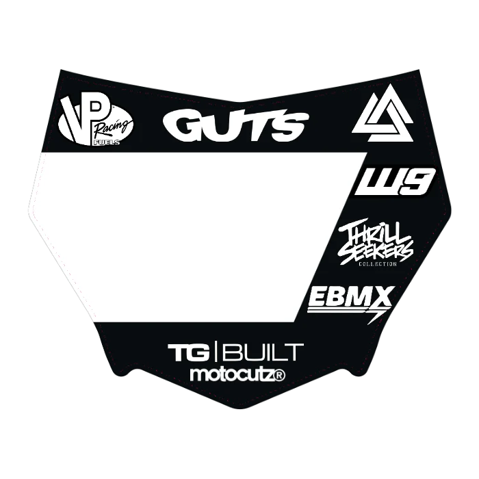 CUSTOM MOTOCUTZ FRONT PLATE DECAL