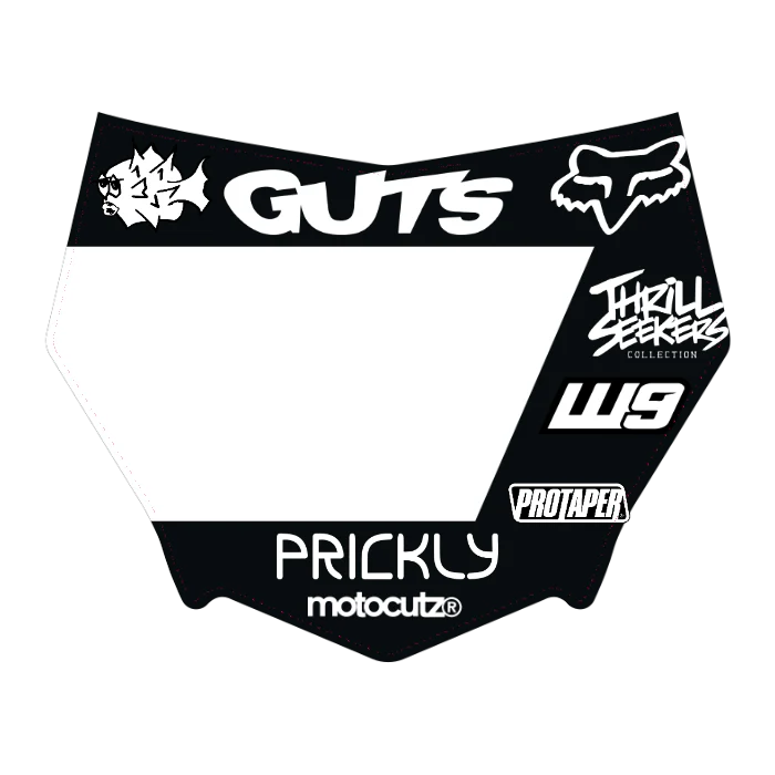 CUSTOM MOTOCUTZ FRONT PLATE DECAL