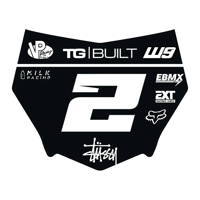 CUSTOM MOTOCUTZ FRONT PLATE DECAL