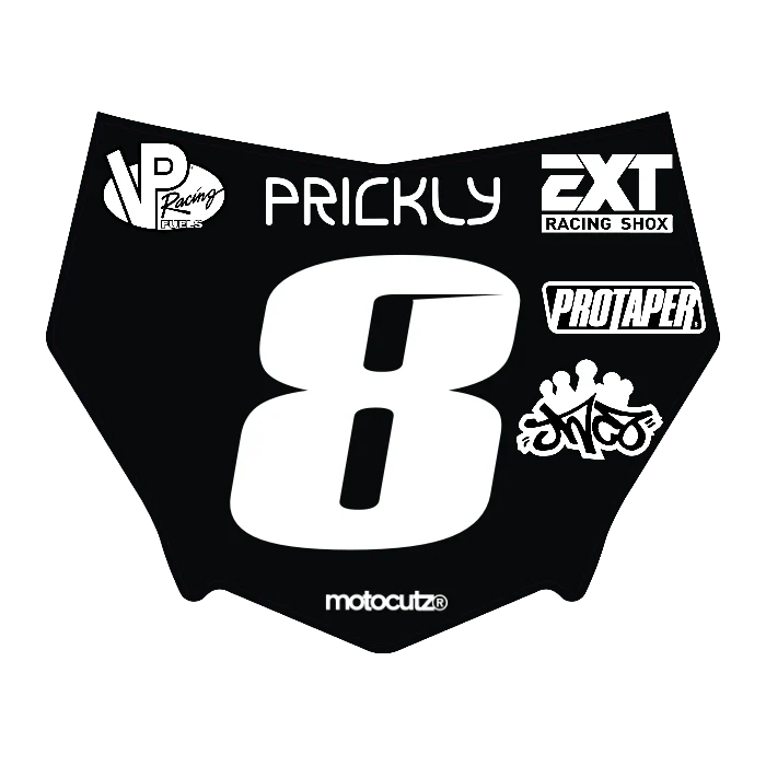 CUSTOM MOTOCUTZ FRONT PLATE DECAL