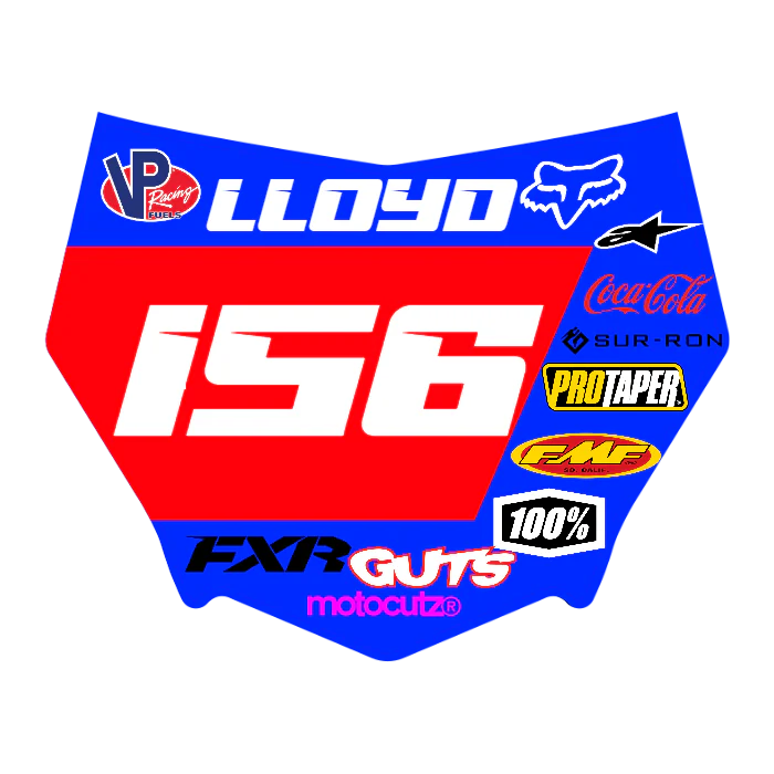 CUSTOM MOTOCUTZ FRONT PLATE DECAL