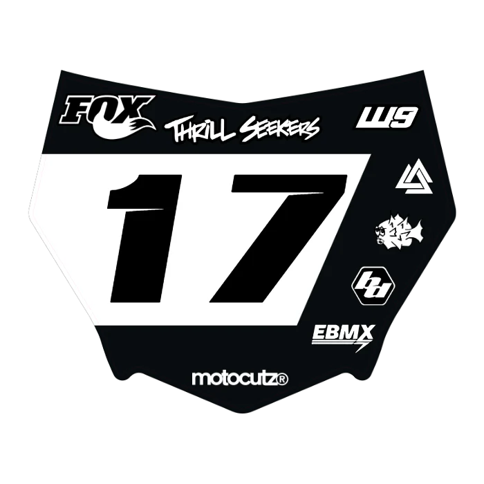 CUSTOM MOTOCUTZ FRONT PLATE DECAL