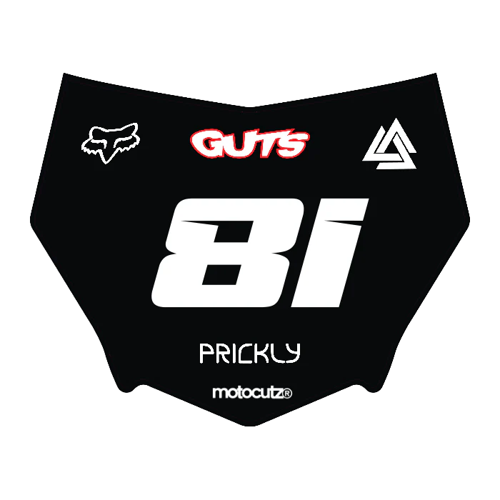 CUSTOM MOTOCUTZ FRONT PLATE DECAL