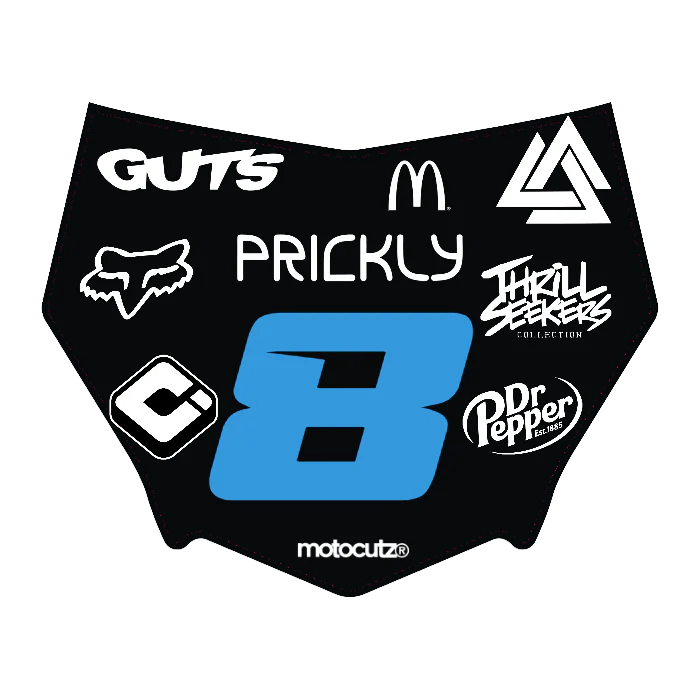 CUSTOM MOTOCUTZ FRONT PLATE DECAL