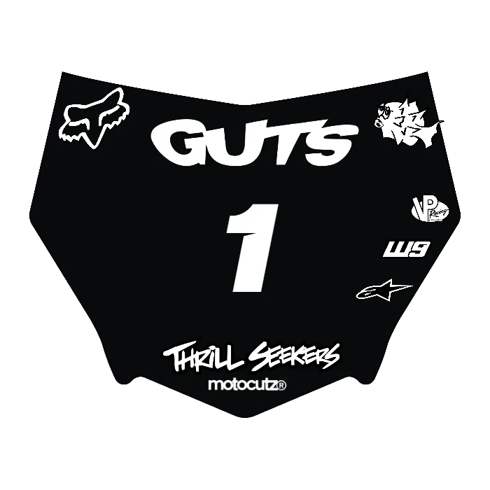 CUSTOM MOTOCUTZ FRONT PLATE DECAL
