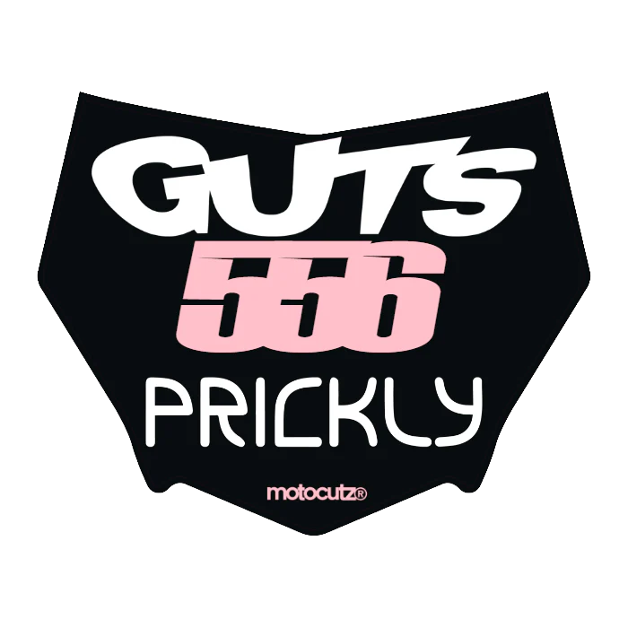 CUSTOM MOTOCUTZ FRONT PLATE DECAL