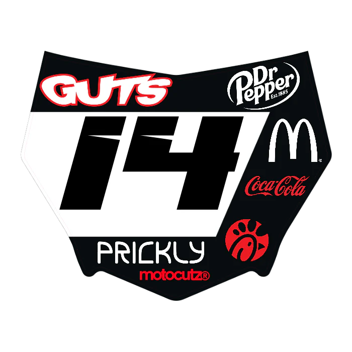 CUSTOM MOTOCUTZ FRONT PLATE DECAL