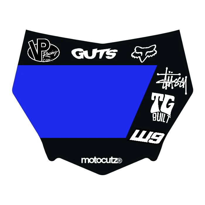 CUSTOM MOTOCUTZ FRONT PLATE DECAL