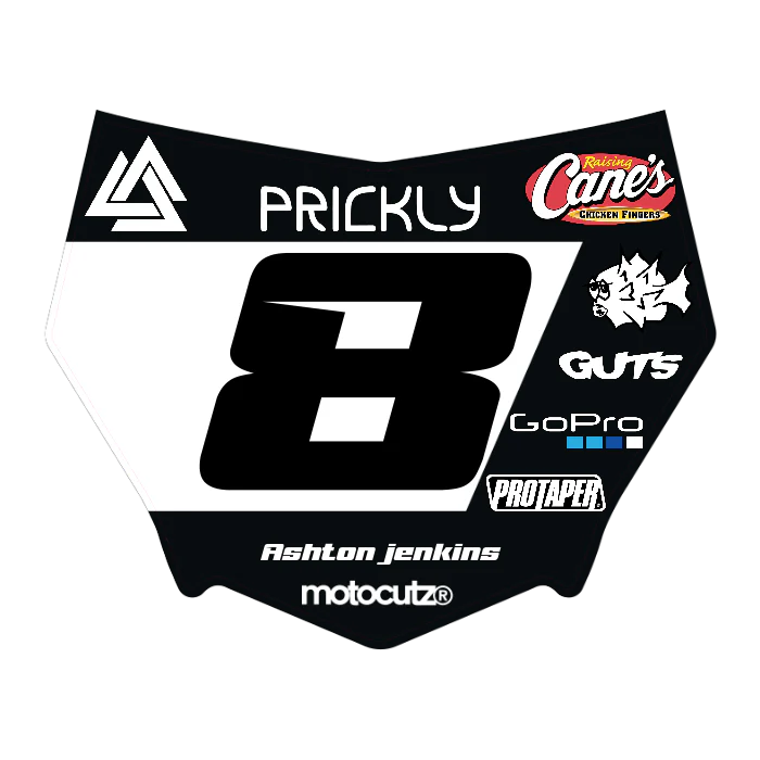CUSTOM MOTOCUTZ FRONT PLATE DECAL