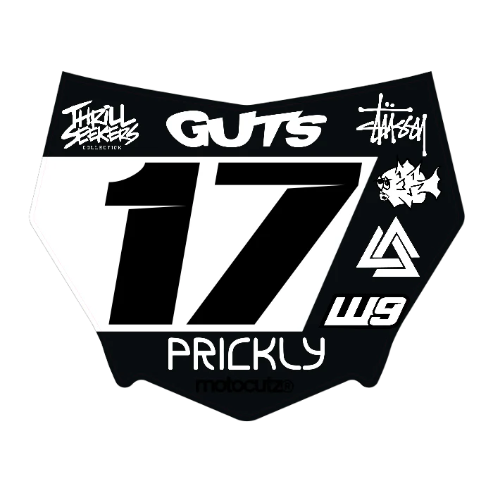 CUSTOM MOTOCUTZ FRONT PLATE DECAL