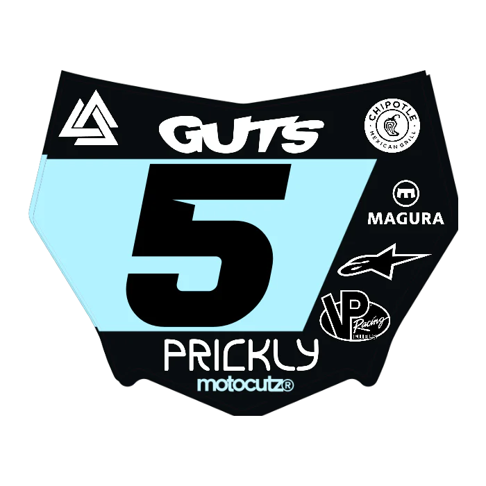 CUSTOM MOTOCUTZ FRONT PLATE DECAL