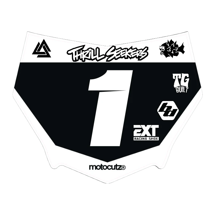CUSTOM MOTOCUTZ FRONT PLATE DECAL