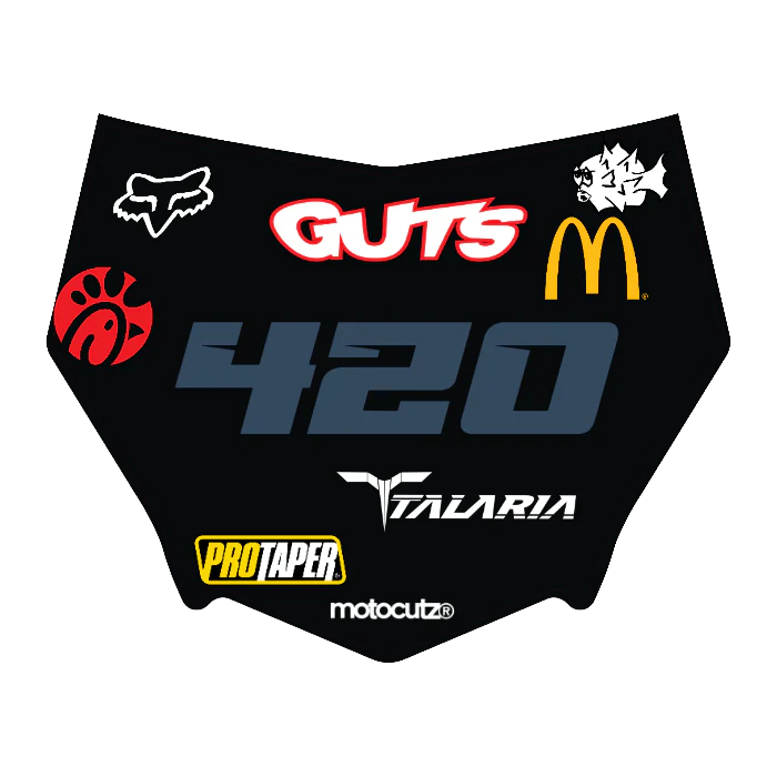 CUSTOM MOTOCUTZ FRONT PLATE DECAL
