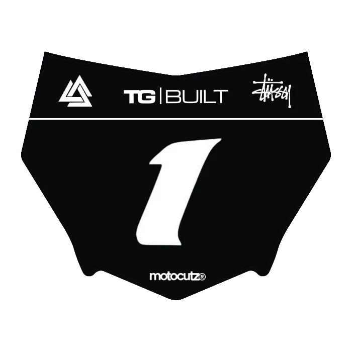 CUSTOM MOTOCUTZ FRONT PLATE DECAL