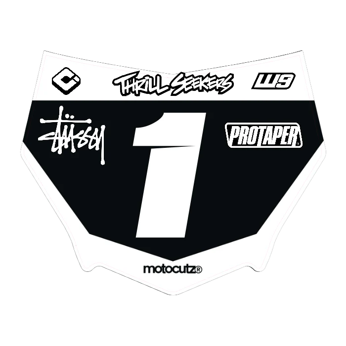CUSTOM MOTOCUTZ FRONT PLATE DECAL