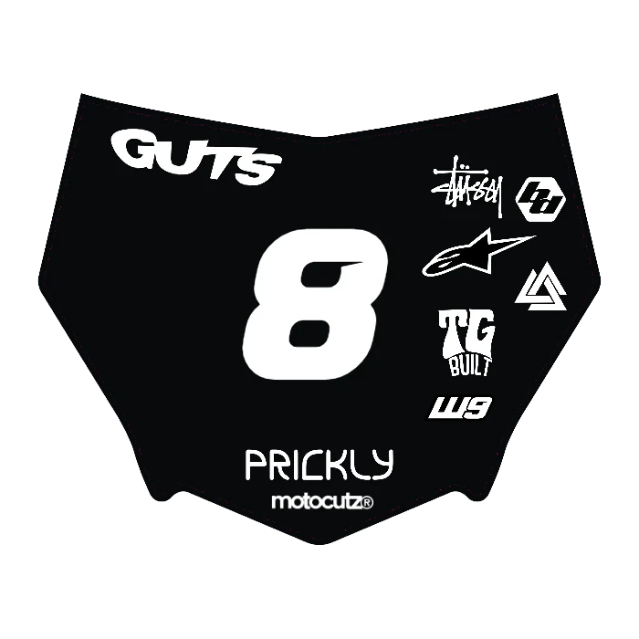 CUSTOM MOTOCUTZ FRONT PLATE DECAL