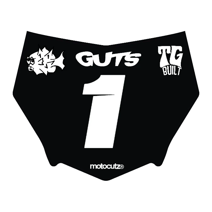 CUSTOM MOTOCUTZ FRONT PLATE DECAL