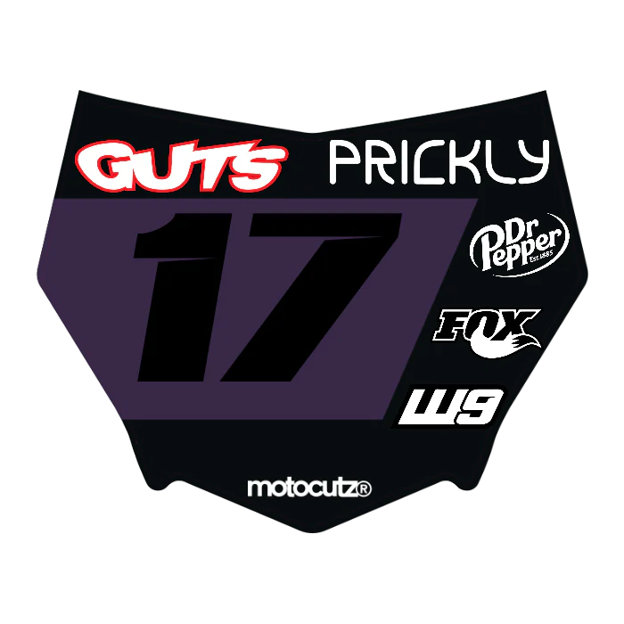 CUSTOM MOTOCUTZ FRONT PLATE DECAL