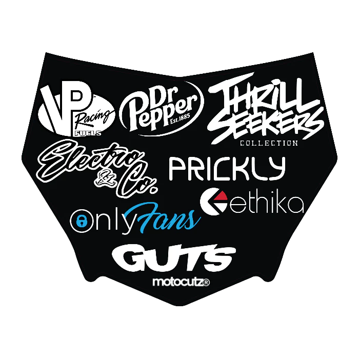 CUSTOM MOTOCUTZ FRONT PLATE DECAL