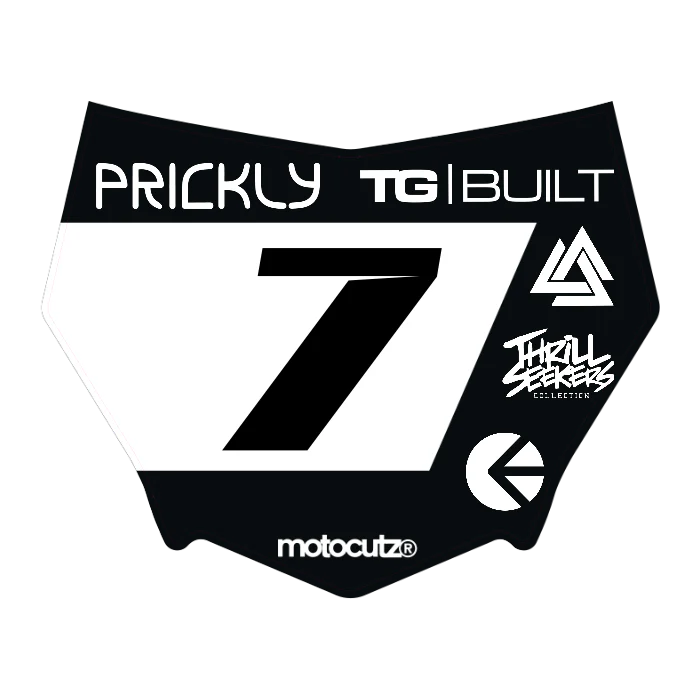 CUSTOM MOTOCUTZ FRONT PLATE DECAL
