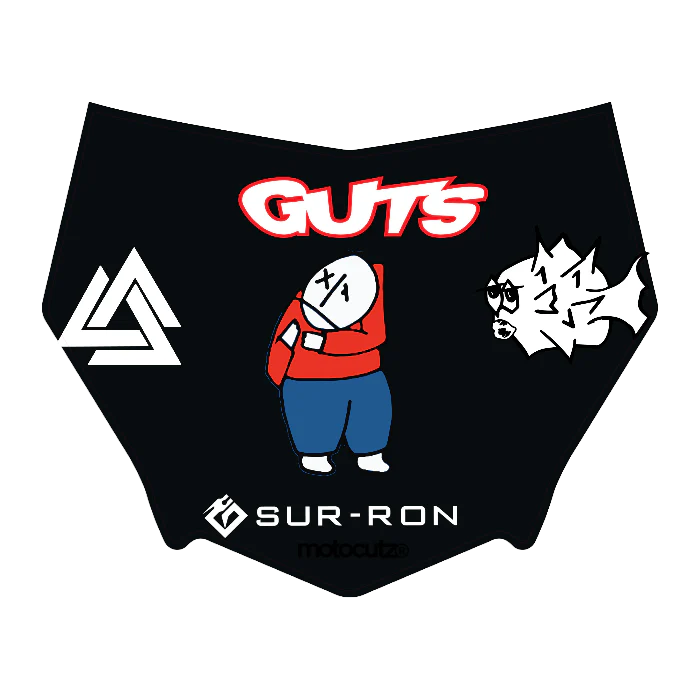 CUSTOM MOTOCUTZ FRONT PLATE DECAL