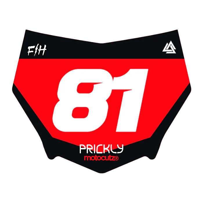 CUSTOM MOTOCUTZ FRONT PLATE DECAL