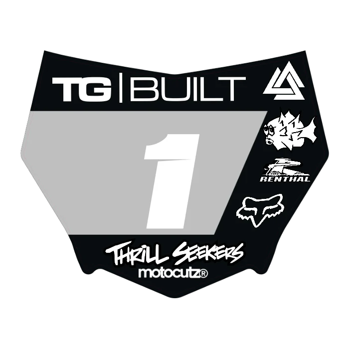 CUSTOM MOTOCUTZ FRONT PLATE DECAL