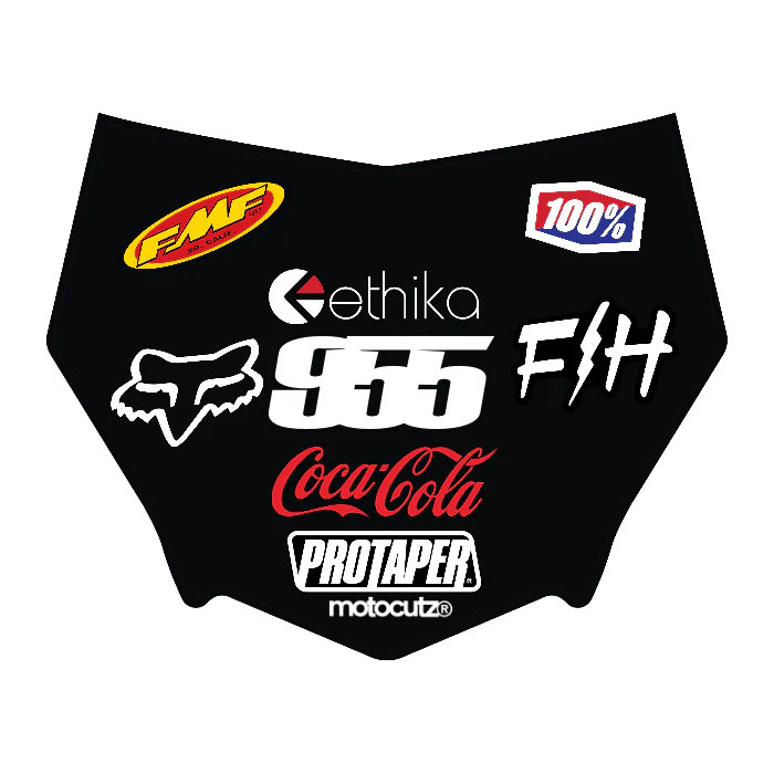 CUSTOM MOTOCUTZ FRONT PLATE DECAL