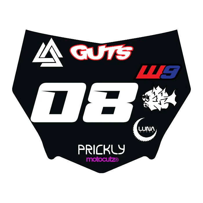 CUSTOM MOTOCUTZ FRONT PLATE DECAL