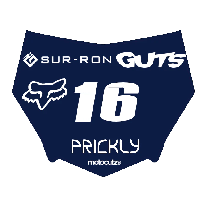 CUSTOM MOTOCUTZ FRONT PLATE DECAL