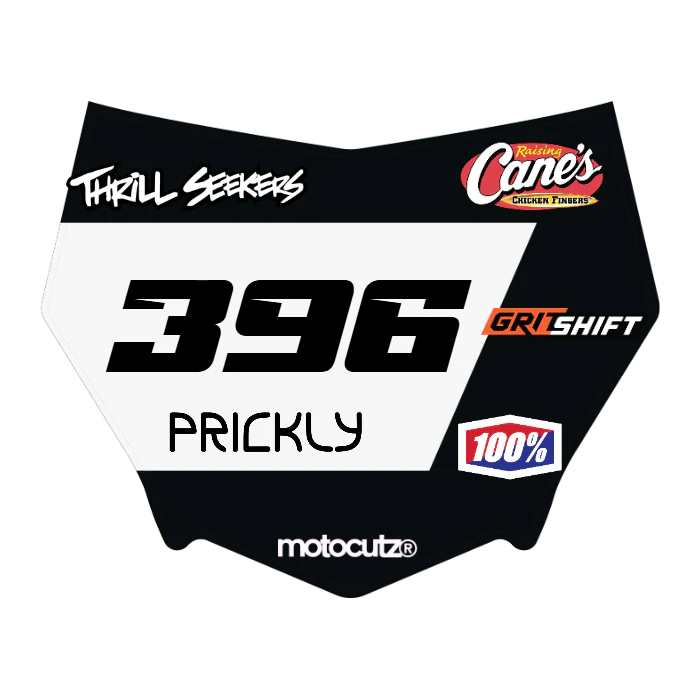 CUSTOM MOTOCUTZ FRONT PLATE DECAL