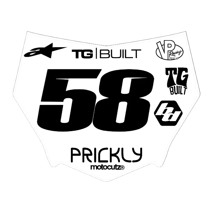 CUSTOM MOTOCUTZ FRONT PLATE DECAL