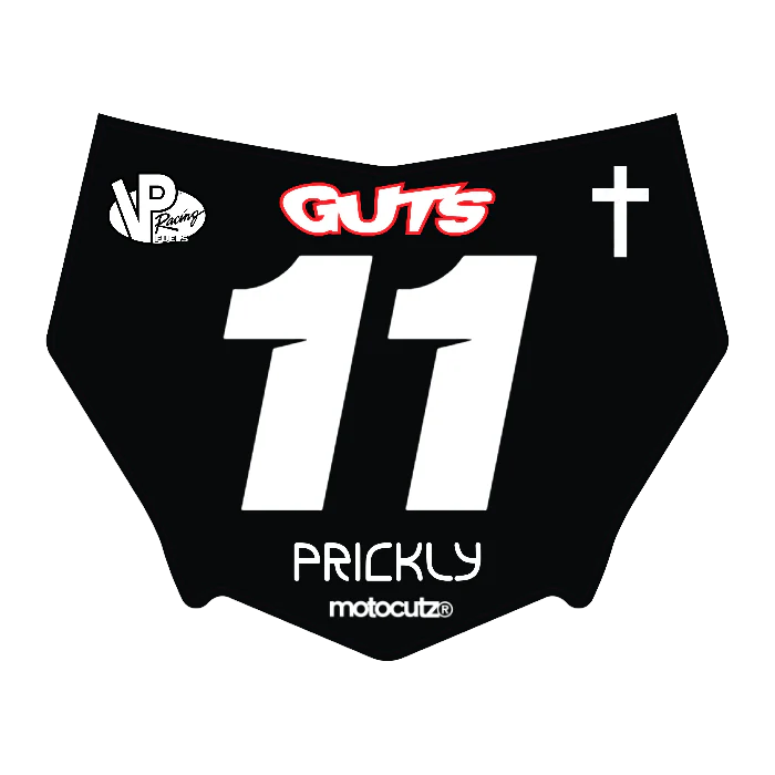 CUSTOM MOTOCUTZ FRONT PLATE DECAL